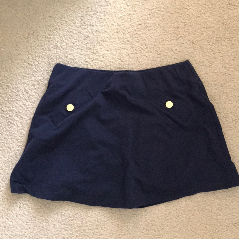 Navy Lilly Skort
